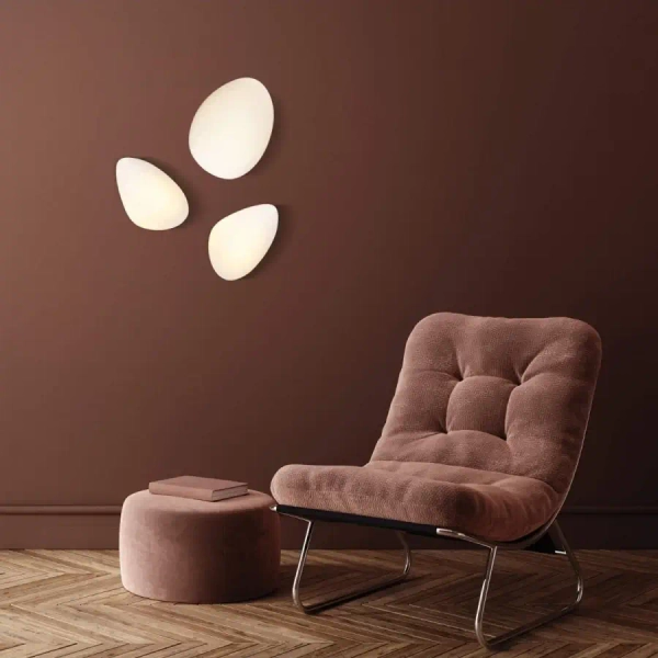 Naścienna lampa łezka 20136 LED 5W 3000K do sypialni biała