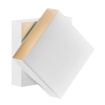 Regulowana lampa ścienna do ogrodu TURN 2019061001 LED 13W 2700K IP54 biała