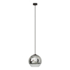 Nowoczesna lampa wisząca Globe Plus 7605 do sypialni ball srebrna