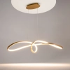 Zwisająca lampa do salonu Curve MOD156PL-L52G4K LED 42W 4000K mosiądz