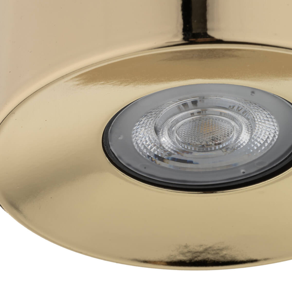 Lampa nasufitowa Orion 10128 do jadalni tuba punktowa złota