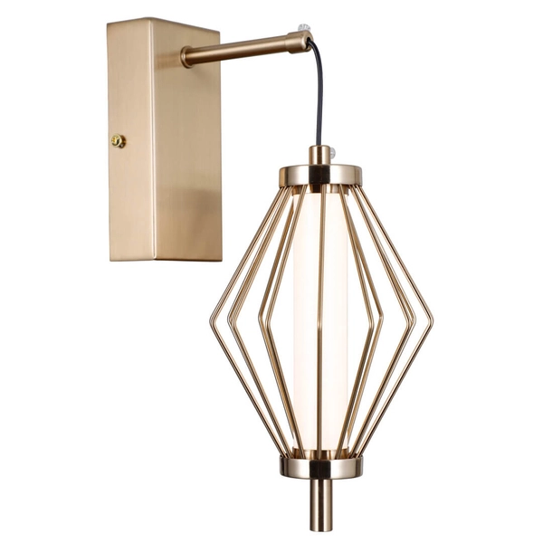 Lampa na ścianę Sevil WL-34403-1-HBR LED 5W 3000K na przedpokój złoty