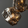 Lampa wisząca Rock 97657 Endon 3-punktowa zwis kamienie chrom