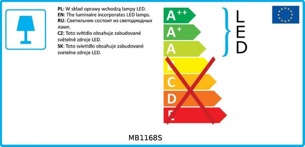 LAMPA ścienna MARTINUS MB1168S Italux metalowa OPRAWA listwa LED 8W 3000K kinkiet biały