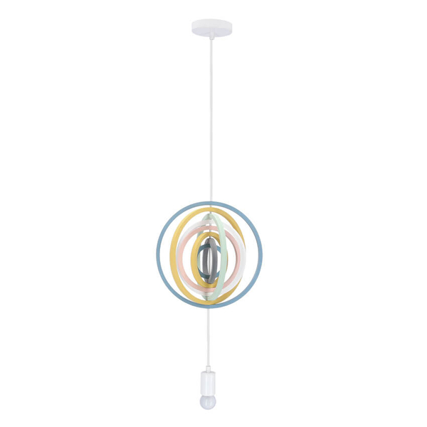 Wisząca lampa do pokoju dziecięcego Hoops multikolor