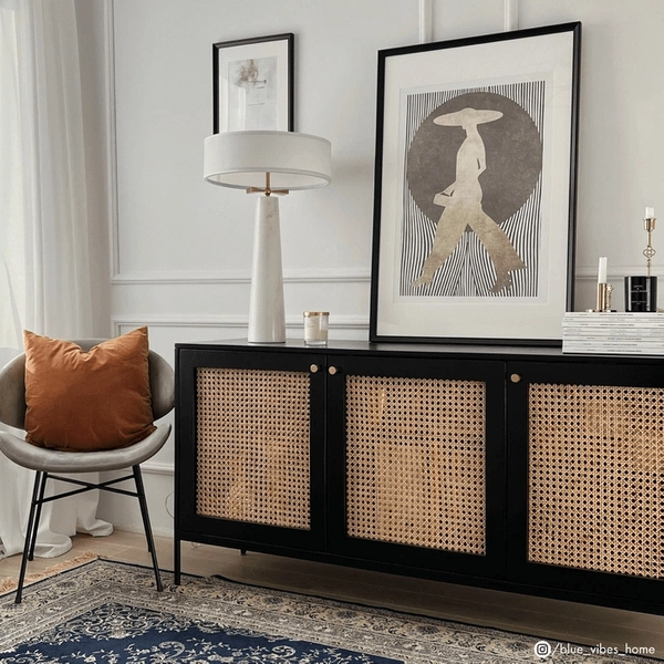 Lampka stojąca na biurko Bow T02114BR Cosmolight marmur mosiądz