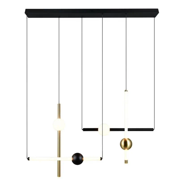 Designerska lampa wisząca Melita 331510680 LED 21W 2300-4000K czarny złoty