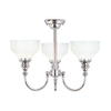 Sufitowa lampa potrójna Cheadle ATH-CD3 Elstead kielichy łazienkowe IP44 białe chrom