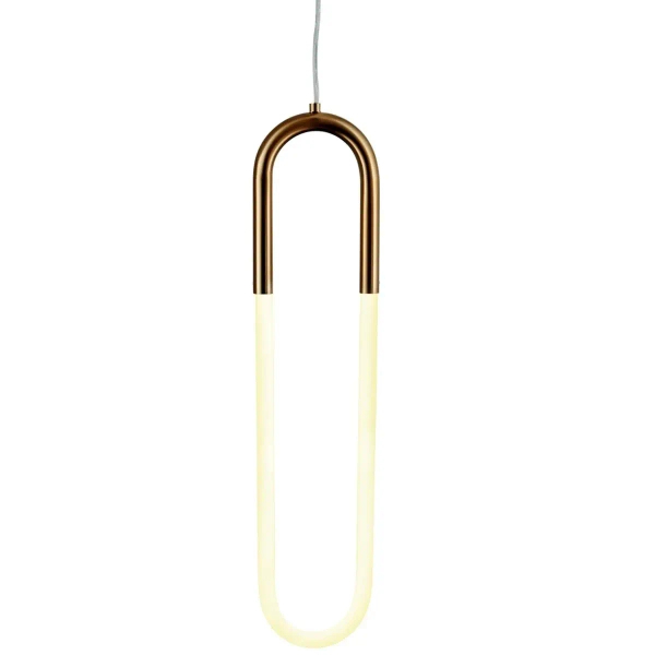Wisząca lampa elipsa U-shape ST-1716 Step LED 12W 3000K art deco złota