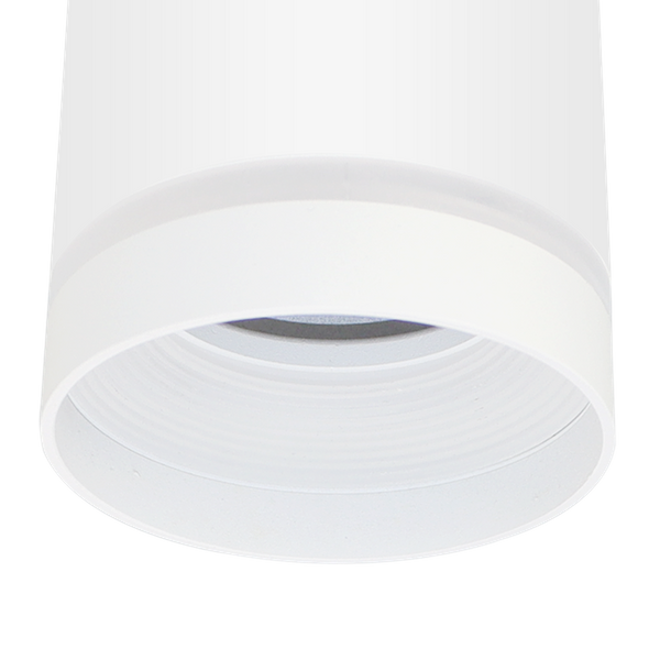 Nasufitowa lampa minimalistyczna Fabri metalowa do pokoju biała
