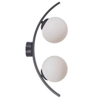 Kulisty kinkiet ścienny Helix 5015 Zumaline do sypialni biały czarny