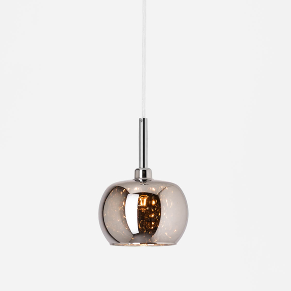 Szklana lampa wisząca z kryształami CRYSTAL P0076-01A-F4FZ glamour chrom