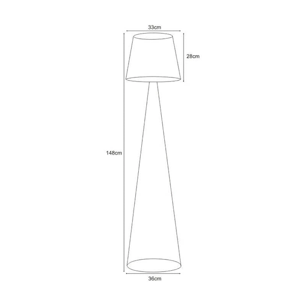Druciana lampa podłogowa Soul K-4643 do salonu czarna