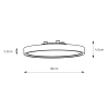 Lampa sufitowa Punto Flush Mount 108844 LED 8W 3000K do łazienki IP44 biały