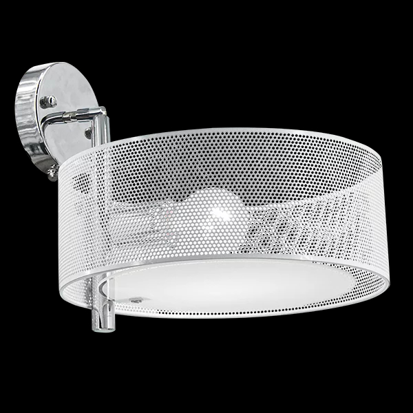 Metalowy kinkiet pokojowy DRS8006/1 WH NET ażur biały