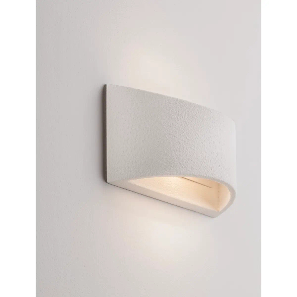 Gipsowa lampa ścienna CENVARO LE45573 do salonu biała