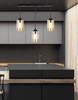 Wisząca lampa na listwie Bistro 33-00545 Candellux szklane tuby czarne