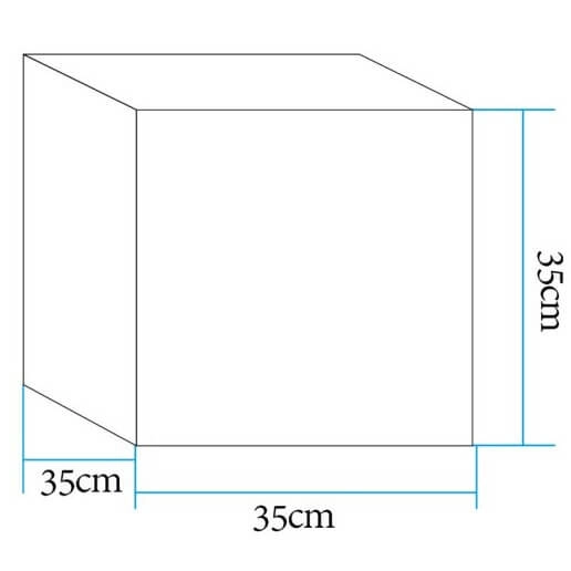 Ledowa lampa stojąca Cubic ES-C3535 LED 5W RGBW IP65 tarasowa kwadrat biała
