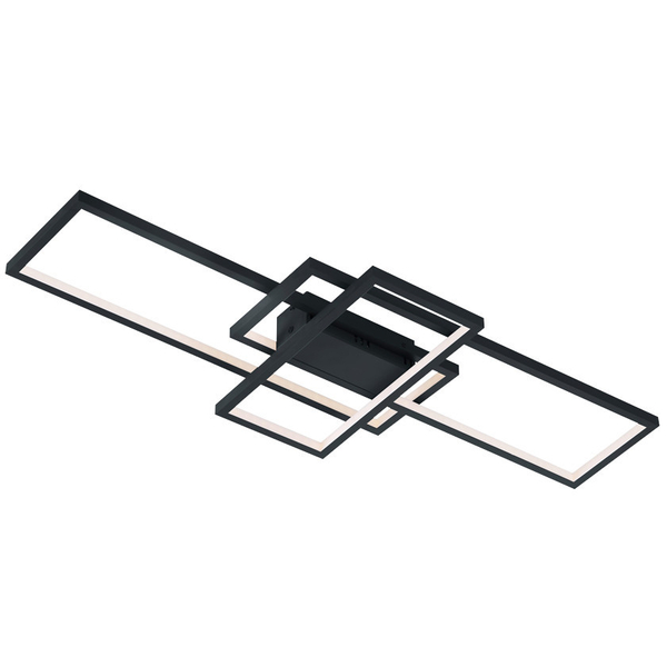 LAMPA sufitowa THIAGO 652610342 Trio geometryczna OPRAWA ramki LED RGB 36W 3000K - 6000K metalowe grafitowe