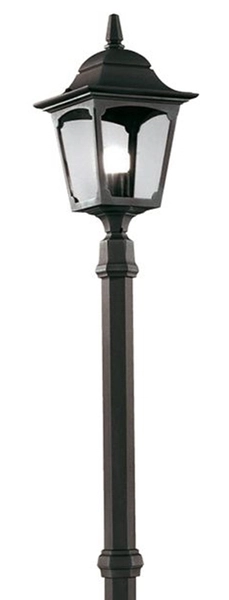 Ogrodowa lampa stojąca Chapel CP6-BLACK Elstead metalowa czarna