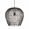 Wisząca lampa Haiti 11166 japandi klatka koszyk bambusowa czarna