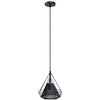 Industrialna LAMPA wisząca Piramida 8801/1 ZWIS - 07 Elem druciana OPRAWA metalowy ZWIS piramida czarna