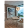 Metalowa lampa wisząca nad stół Prospettiva ABR-LW-PRO-60-B szyszka biała
