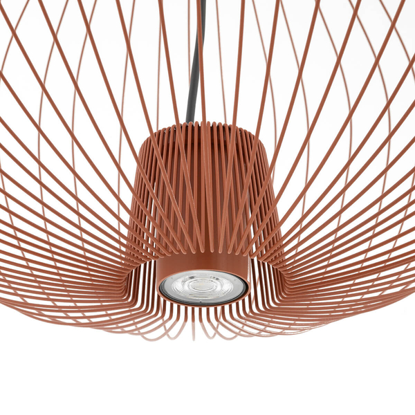 Wisząca lampa druciana PUMPKIN 11494 salonowa terakota