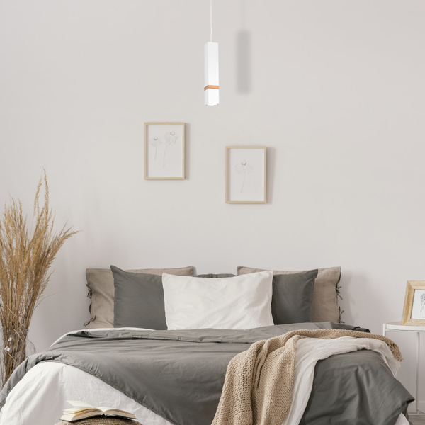LAMPA wisząca VIDAR MLP5408 Milagro metalowa OPRAWA prostokątny ZWIS skandynawski biały