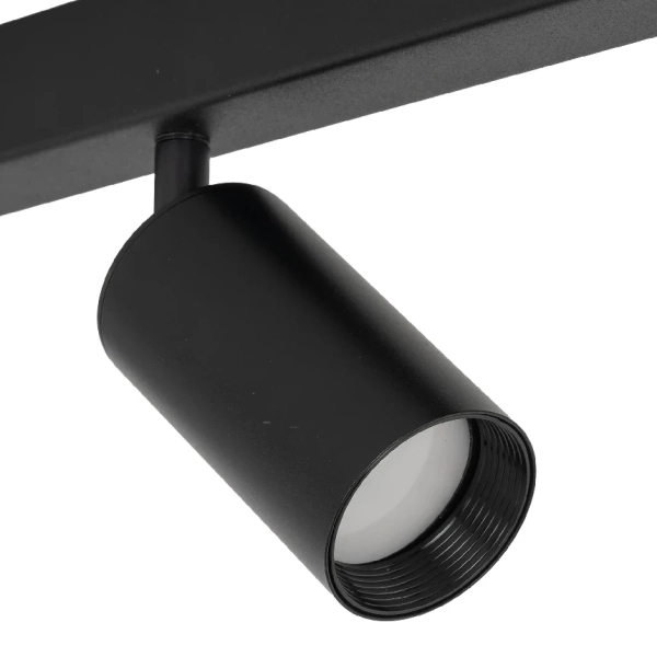 Potrójna lampa sufitowa Amis 10634 tubki do salonu czarne złote