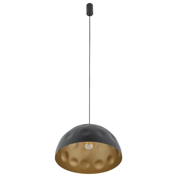Lampa zwisająca Hemisphere 10703 kopuła do jadalni czarna złota