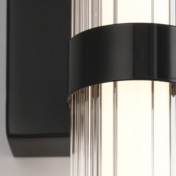 Lampa przyścienna Fayton QN-FAYTON-M-BK LED 21,6W 3000K IP44 tuba czarny