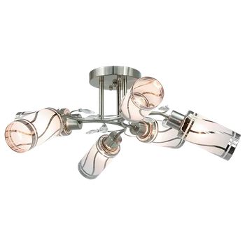 Sypialniany żyrandol 6-punktowy 8267/6 19BT tytan