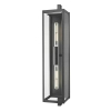 Elegancki kinkiet Dover W02095BK na zewnątrz metalowy czarny
