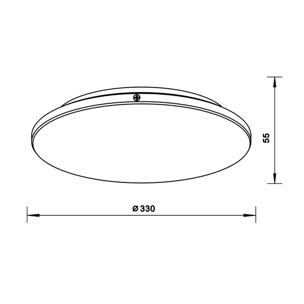 Ledowy plafon Bellis 12080021 sufitowa lampa 18W 4000K srebrna