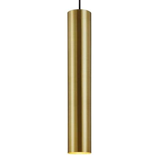 LAMPA wisząca RUBEN 107880 Markslojd okrągła OPRAWA metalowy ZWIS tuba złota