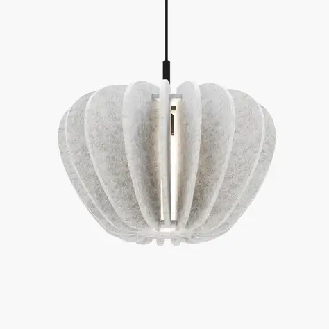 Salonowa lampa wisząca Cambio MOD398PL-01S do sypialni nad stół szara