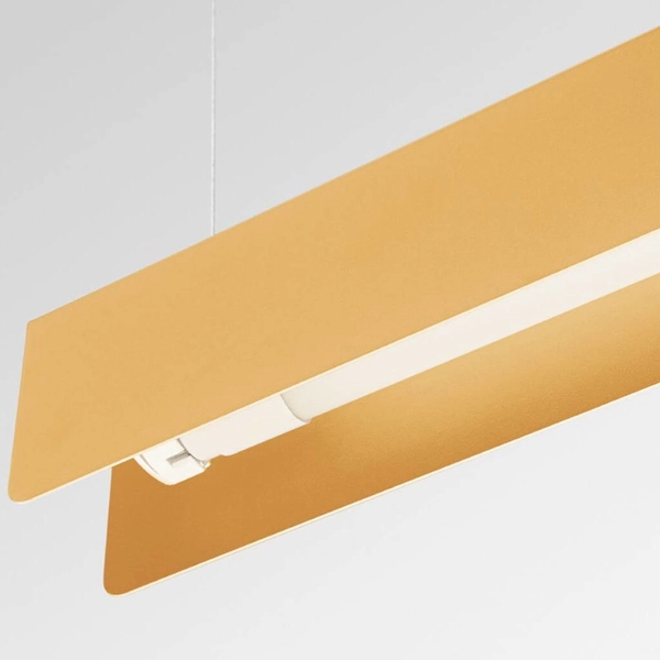 Lampa zwis nad wyspę Spark SL.1396 prostokątna do jadalni złota