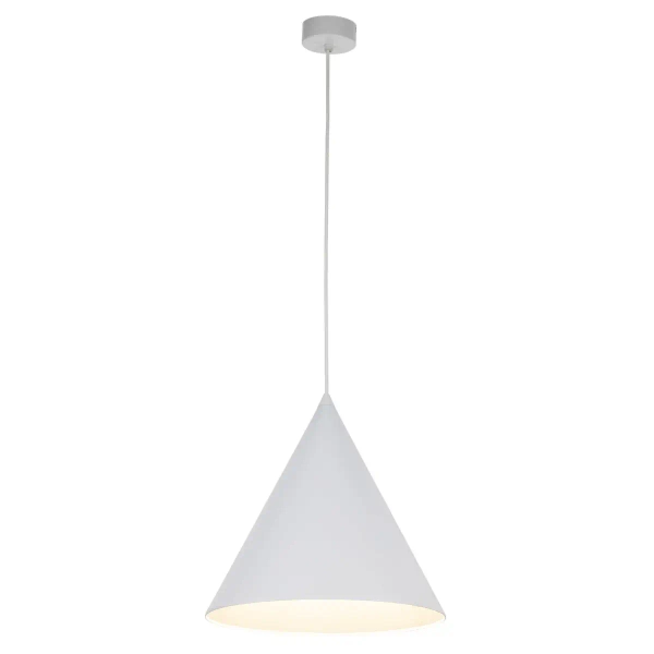 Lampa wisząca stożkowa CONO 10009 salonowa biały