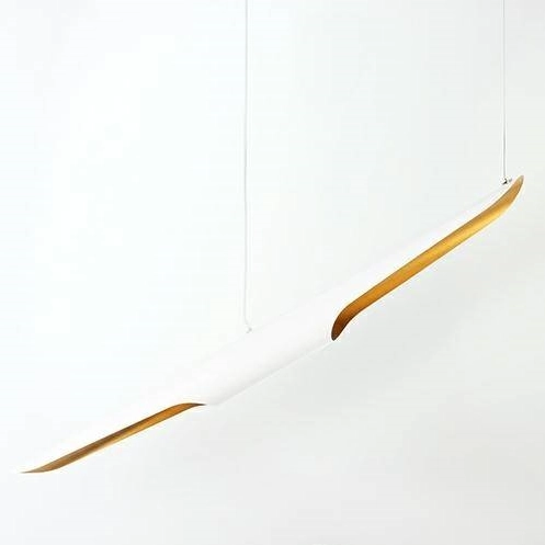 Lampa wisząca Conteo MSE010100351 do salonu biała złota