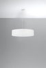 LAMPA wisząca SL.0757 abażurowa OPRAWA zwis okrągły biały