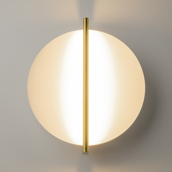 Lampa ścienna Mira MOD279WL-L14G3K Maytoni LED 14W 3000K okrąg złota biała