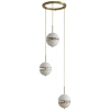 Wisząca lampa nad stół Sfera SMP0094-3 Step LED 36W kule złota