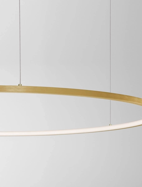 Lampa wisząca TOLUCA LE42779 Luces Exclusivas pierścień LED 58W 3000K złoty