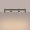 Sufitowa lampa na listwie RING SL.1504 tubki regulowane oliwkowe