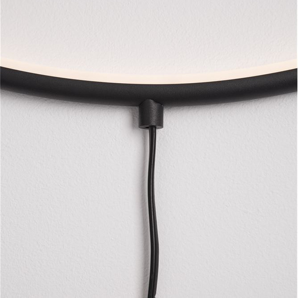 Ścienna lampa pierścień CHINU LE41607 LED 18W 3000K metalowy czarny outlet