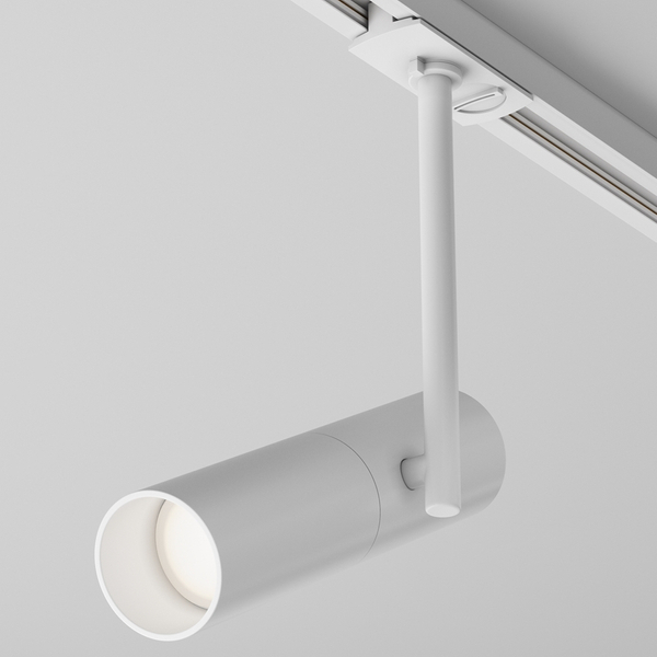 Lampa szynowa do sypialni Elti TR005-1-GU10-W regulowana 1-fazowa biała