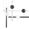 Wisząca lampa loftowa O-LINE LED 44W 3000K listwy nad stół ST-1691L-4 BLACK