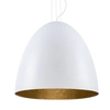 Salonowa lampa wisząca Egg 9025 biały zwis minimalistyczny hol