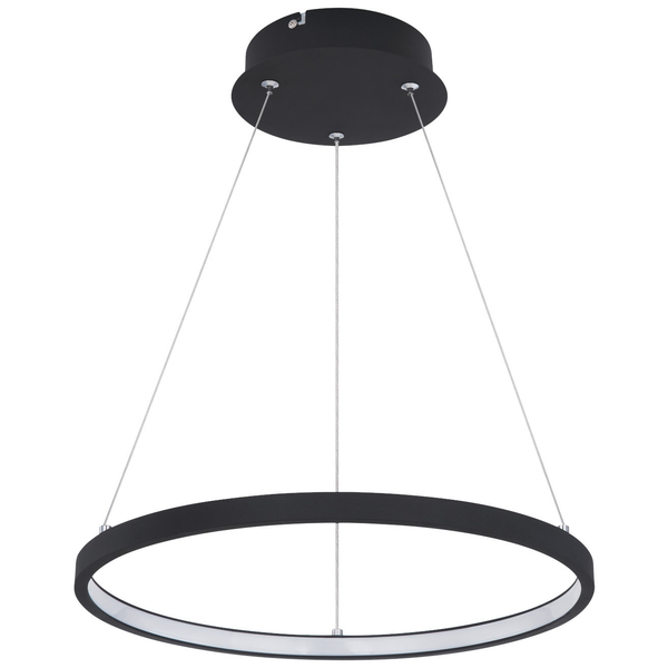 LAMPA wisząca RALPH 67192-19B Globo okrągła OPRAWA zwis LED 19W 3000K metalowy czarny